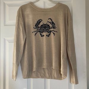 J Crew crab sweater